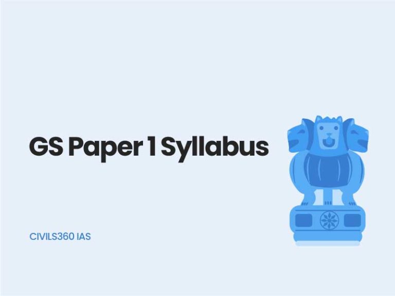 UPSC GS paper 1 syllabus