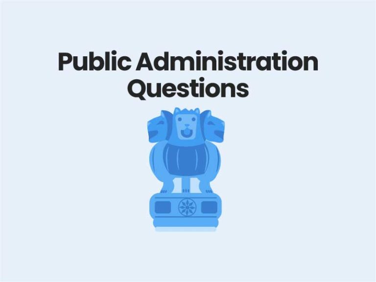 Public Administration Questions UPSC