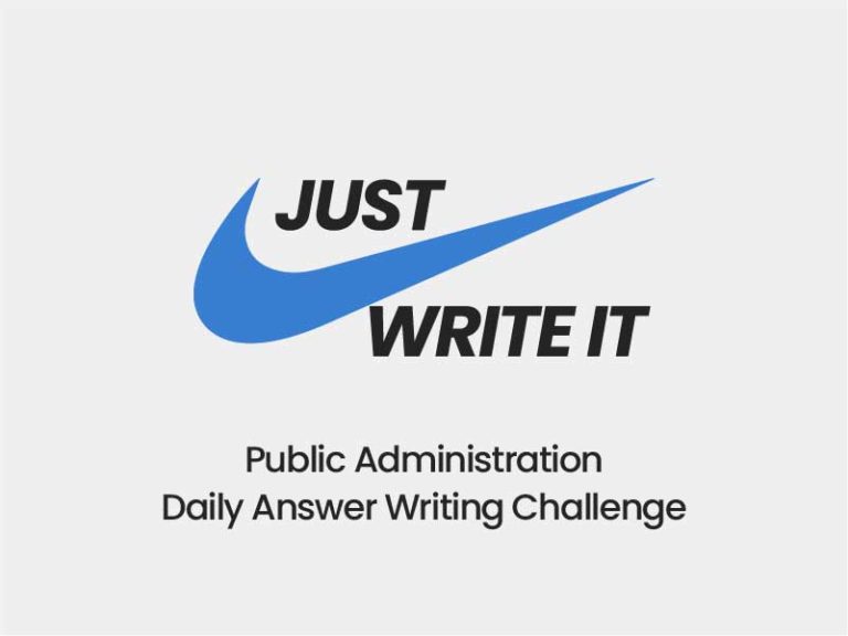 Public Administration Daily Answer Writing Challenge