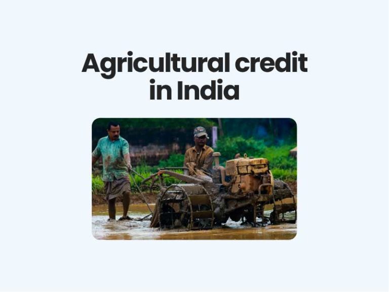 Agricultural credit in India
