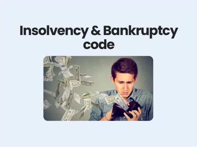 Insolvency and Bankruptcy code