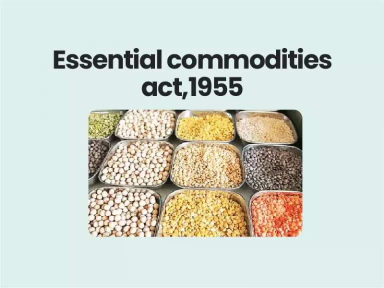 Essential commodities act,1955