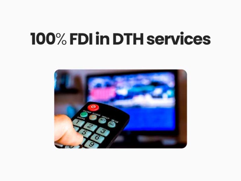 100% FDI in DTH services