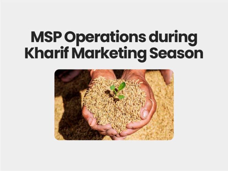 MSP Operations during Kharif Marketing Season UPSC
