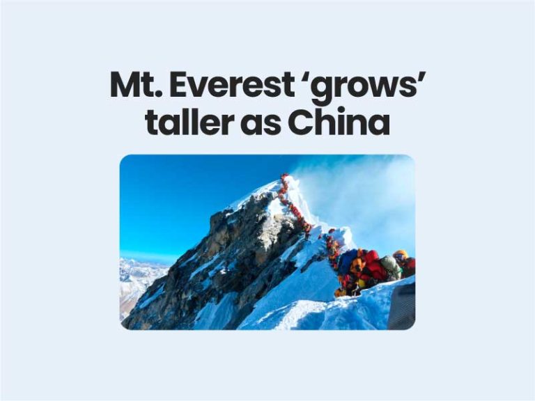 Mt. Everest ‘grows’ taller as China UPSC