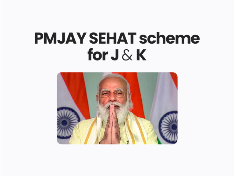 PMJAY SEHAT scheme for J & K