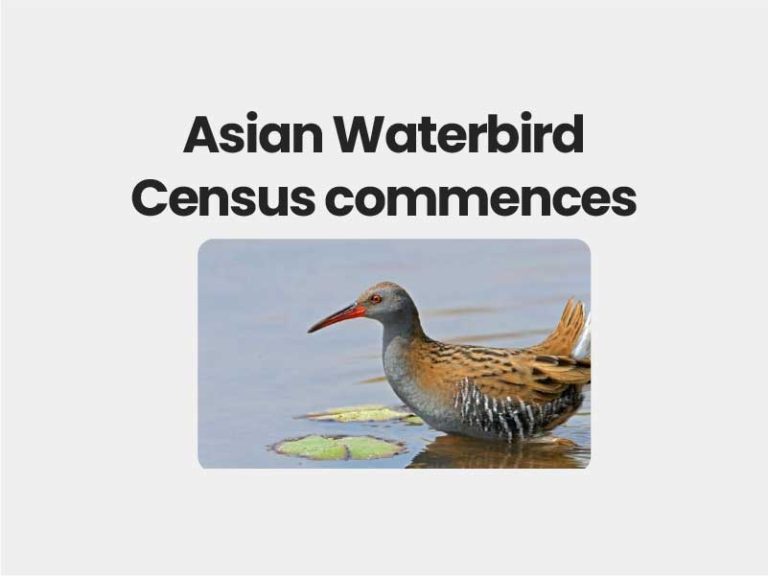 Asian Waterbird Census commence upsc