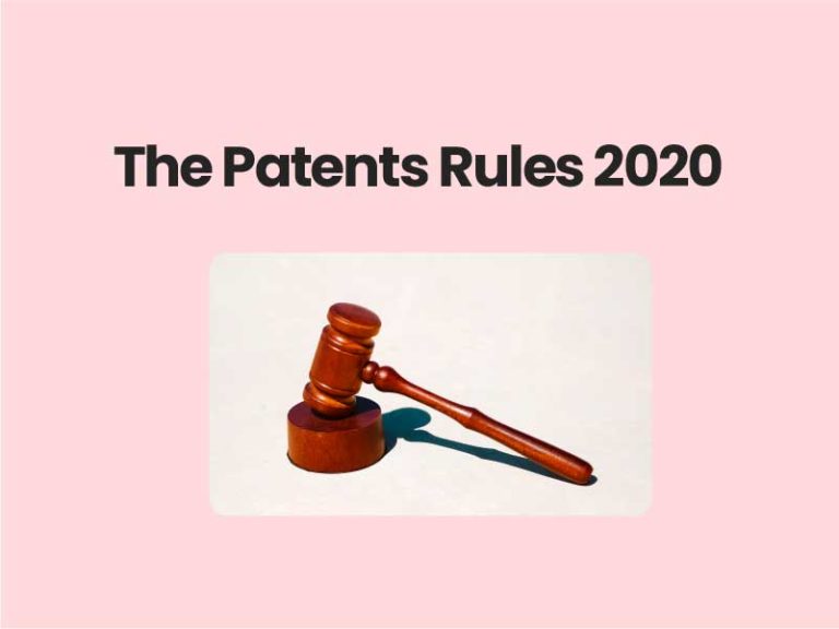 The Patents (Amendment) Rules, 2020