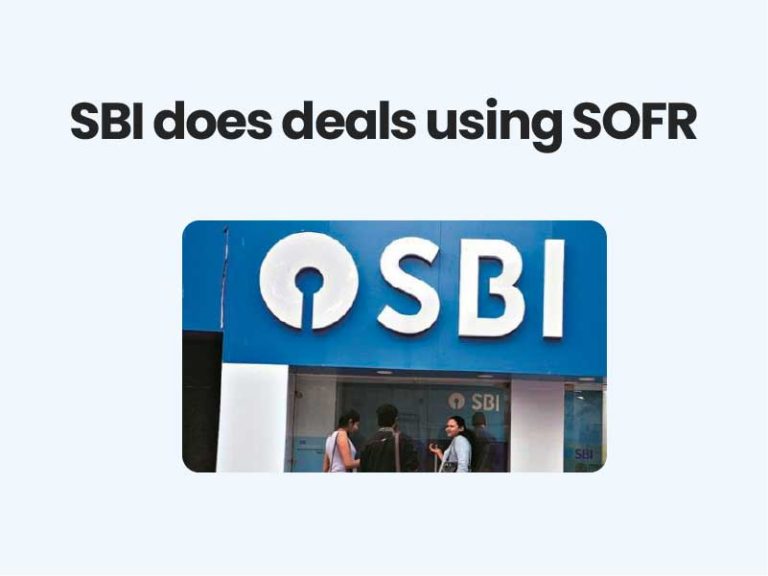 SBI does deals using SOFR