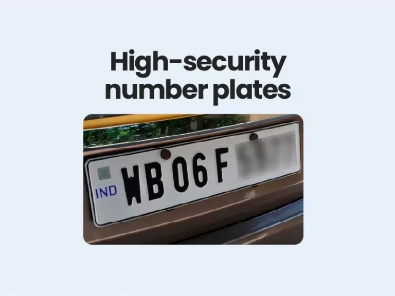 High-security number plates