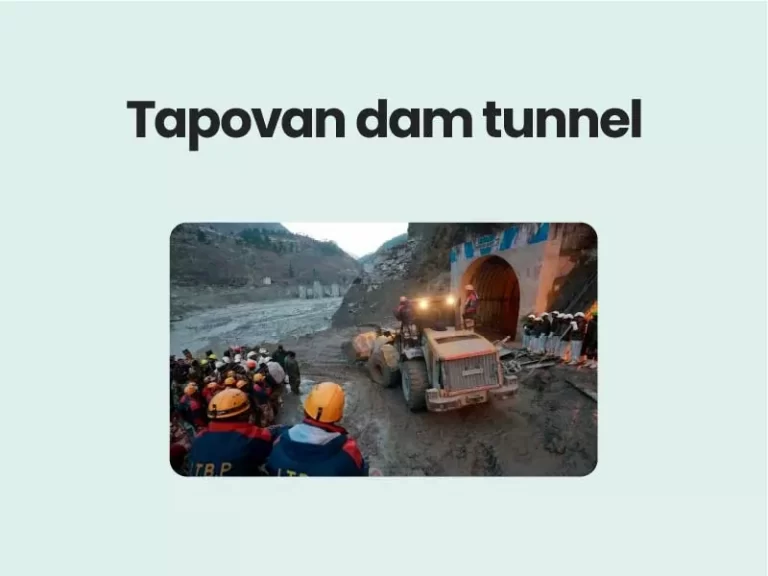 Tapovan dam tunnel