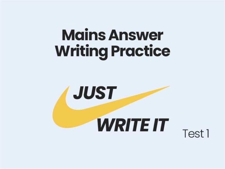 Mains Answer Writing Practice