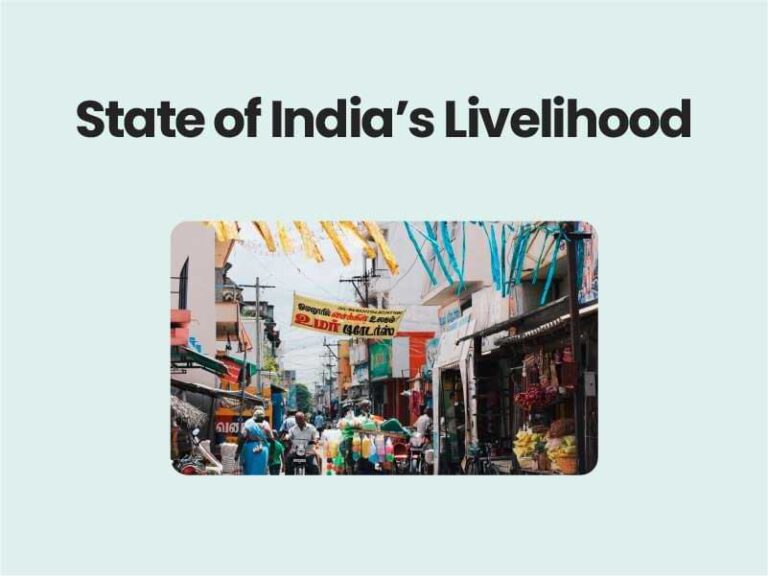 State of India’s Livelihood