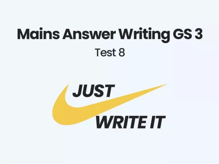 Free Mains Answer Writing GS 3