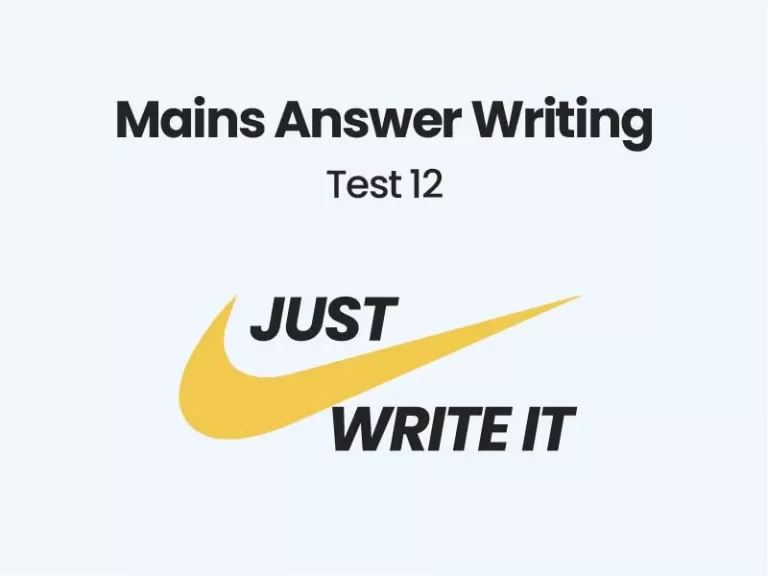 Free UPSC Mains Answer Writing