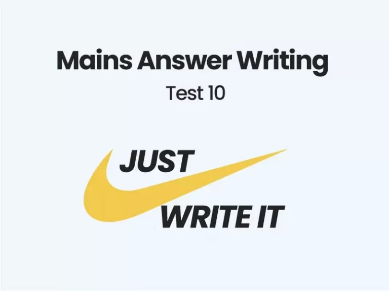 Mains Answer Writing practice test