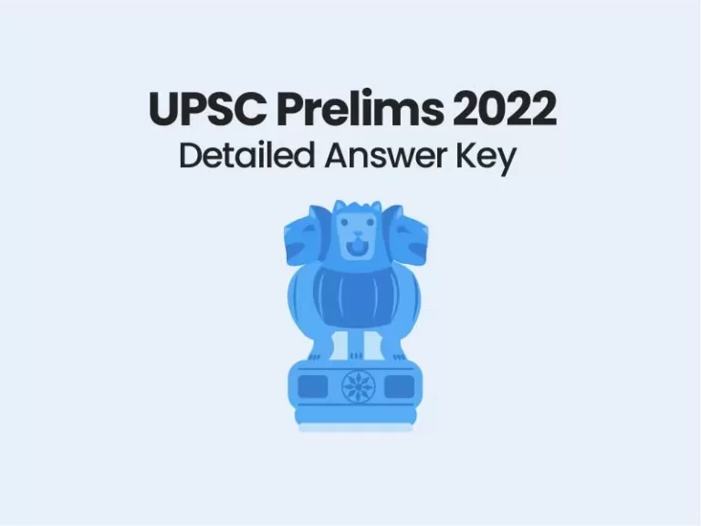 2022 upsc prelims detailed answer key
